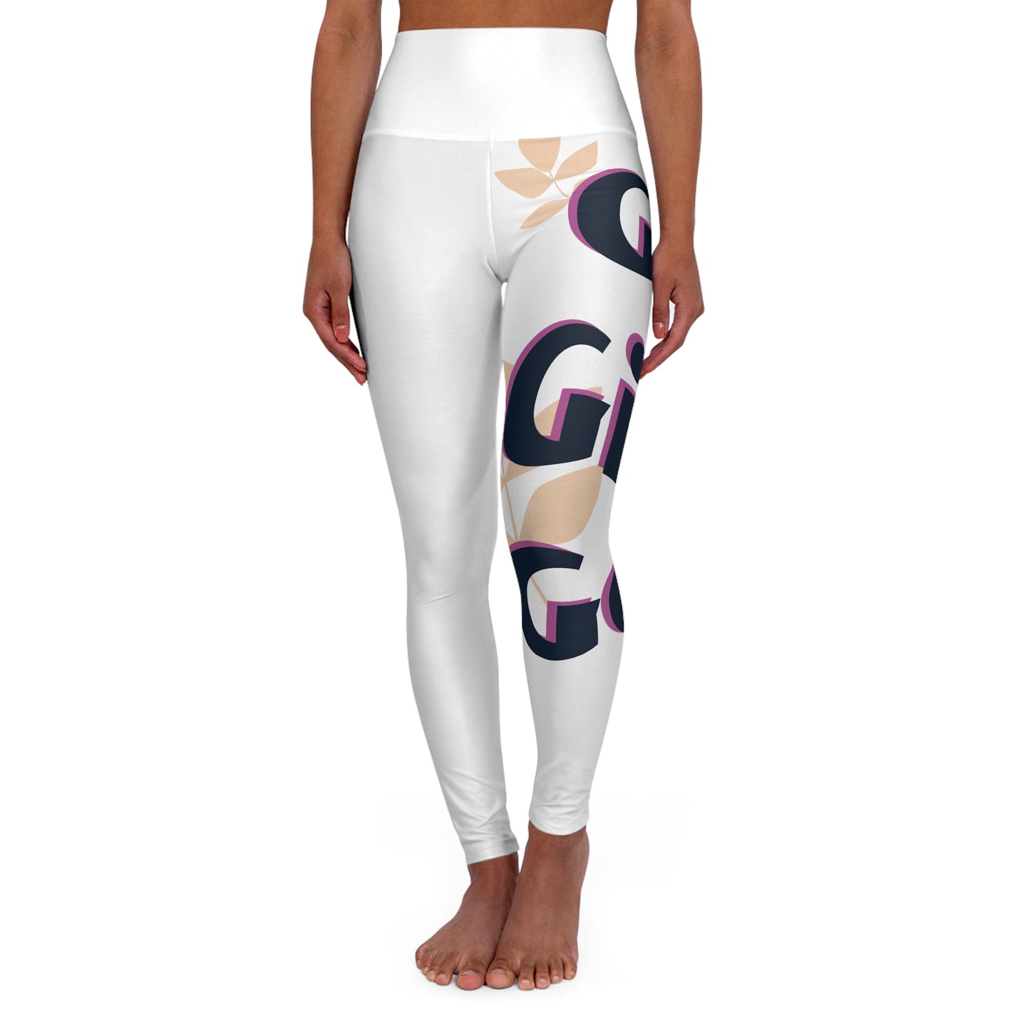 High Waisted Yoga Leggings (AOP)